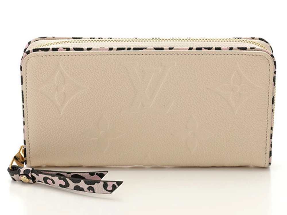 LOUIS VUITTON Zippy Wallet Monogram Empreinte Cream Autumn Wild Heart Collection